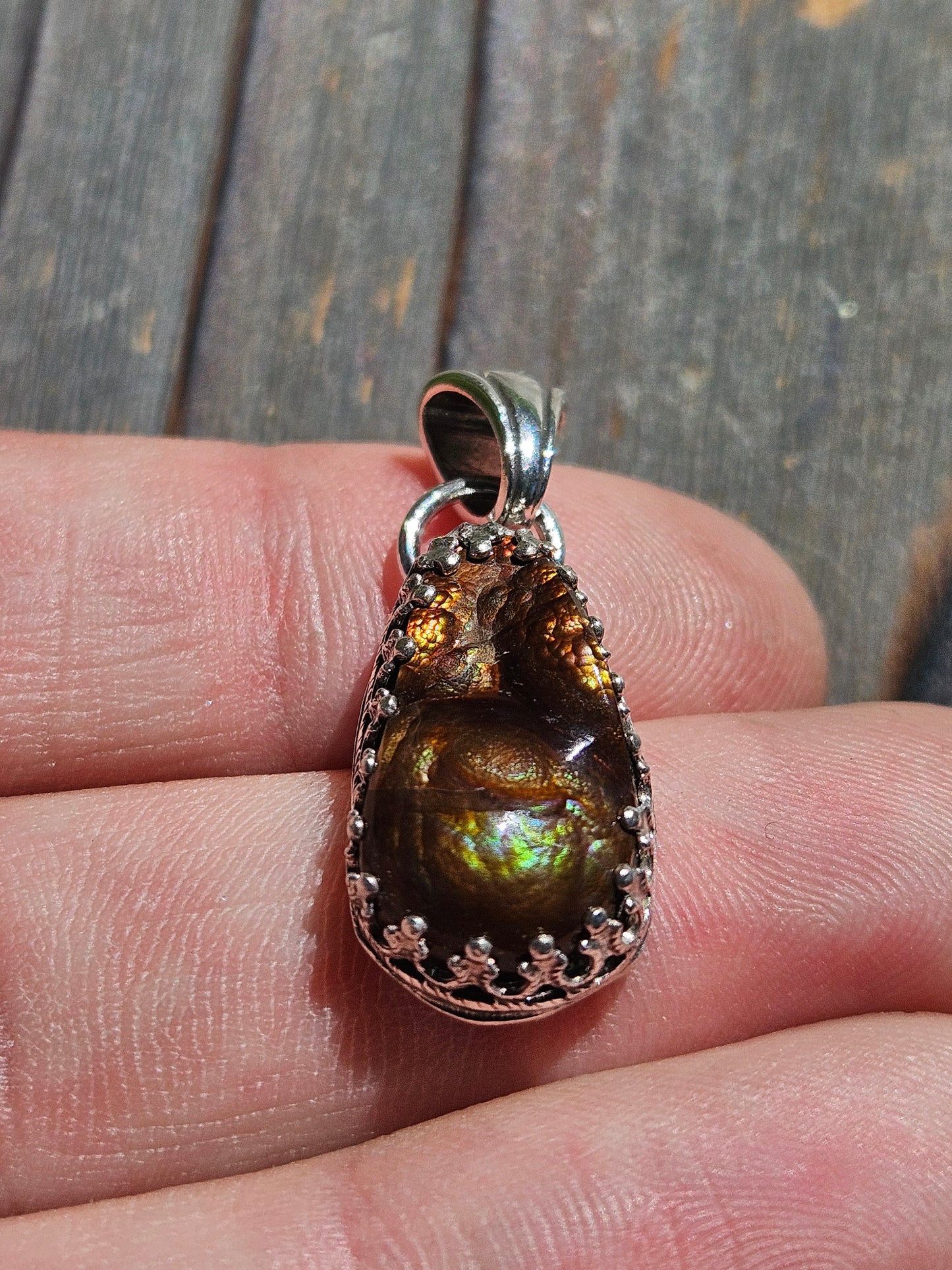 Fire Agate Pendant