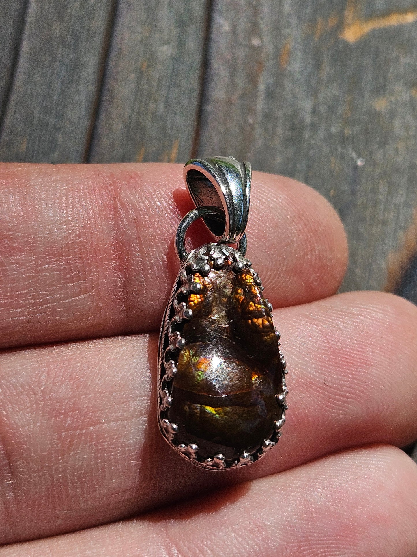 Fire Agate Pendant