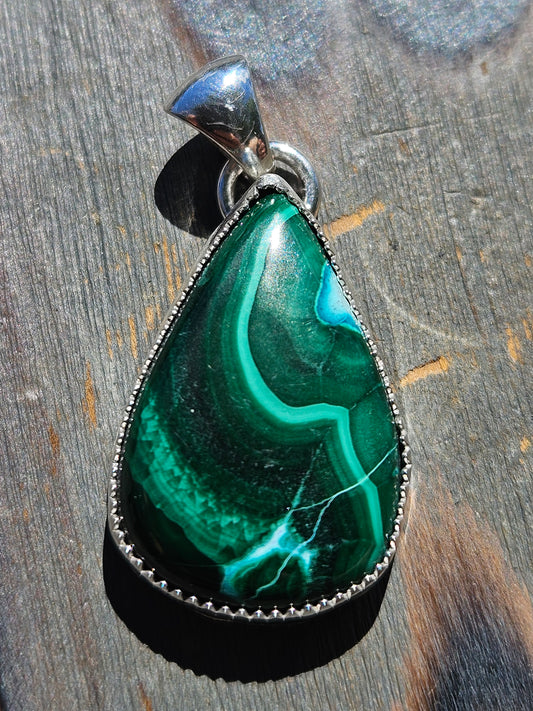 Malachite Chrysocolla Pendant