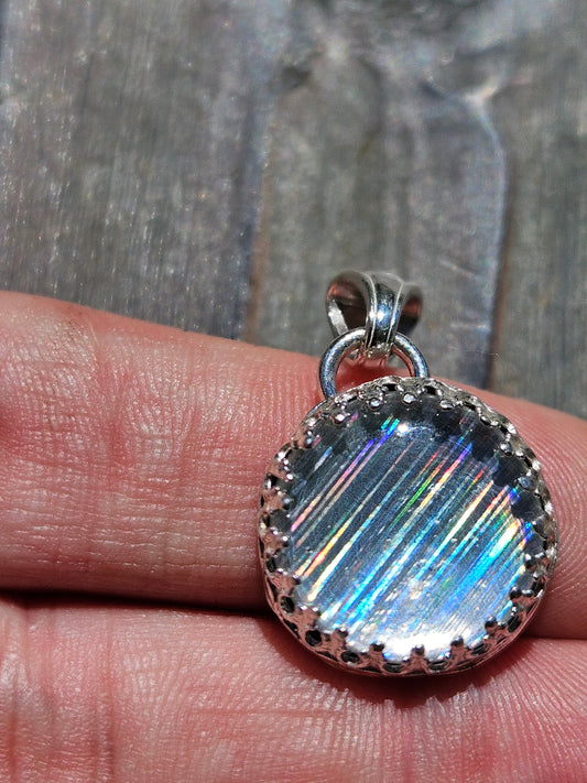 Disco Quartz Pendant - Large