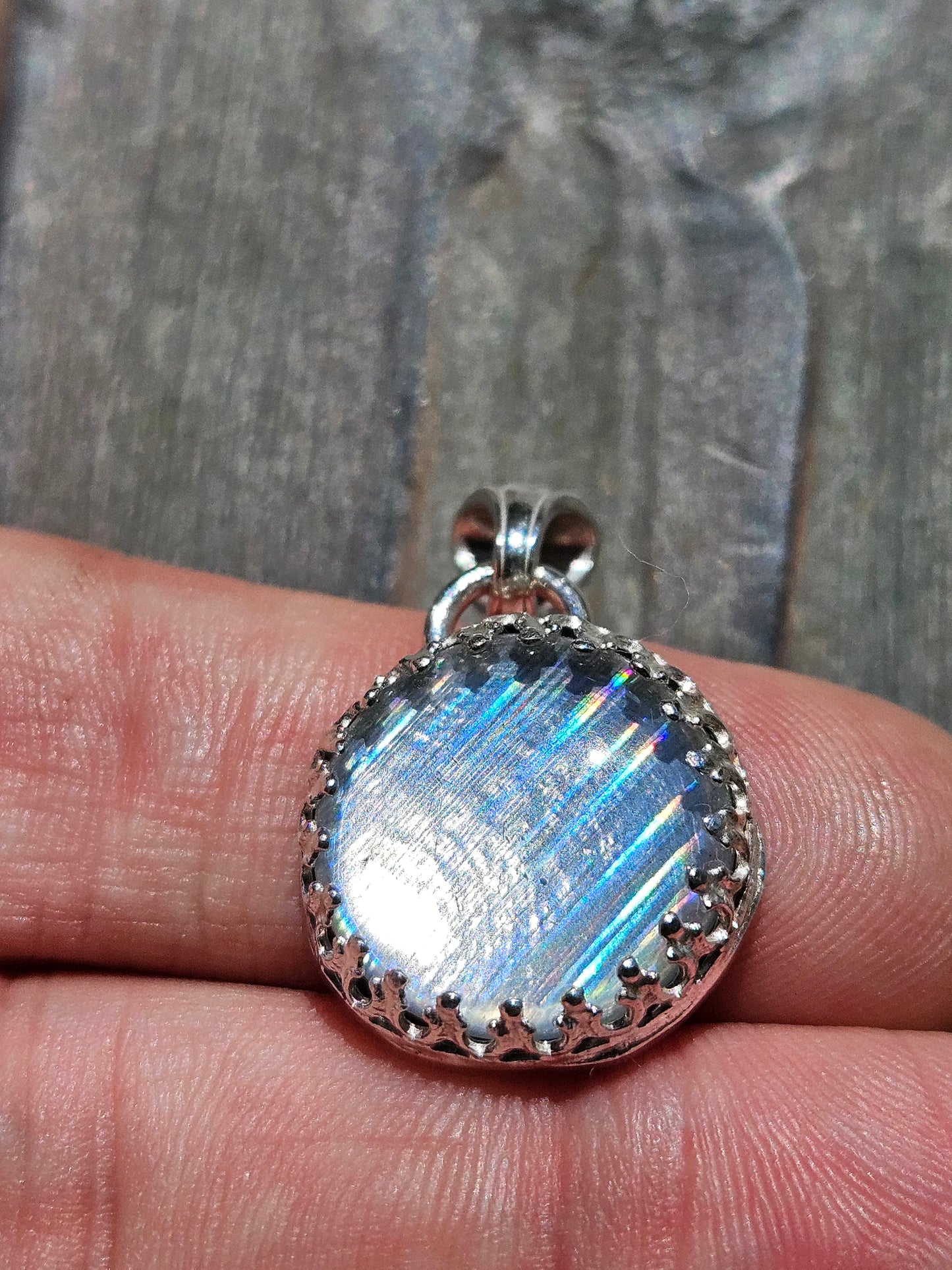 Disco Quartz Pendant - Large