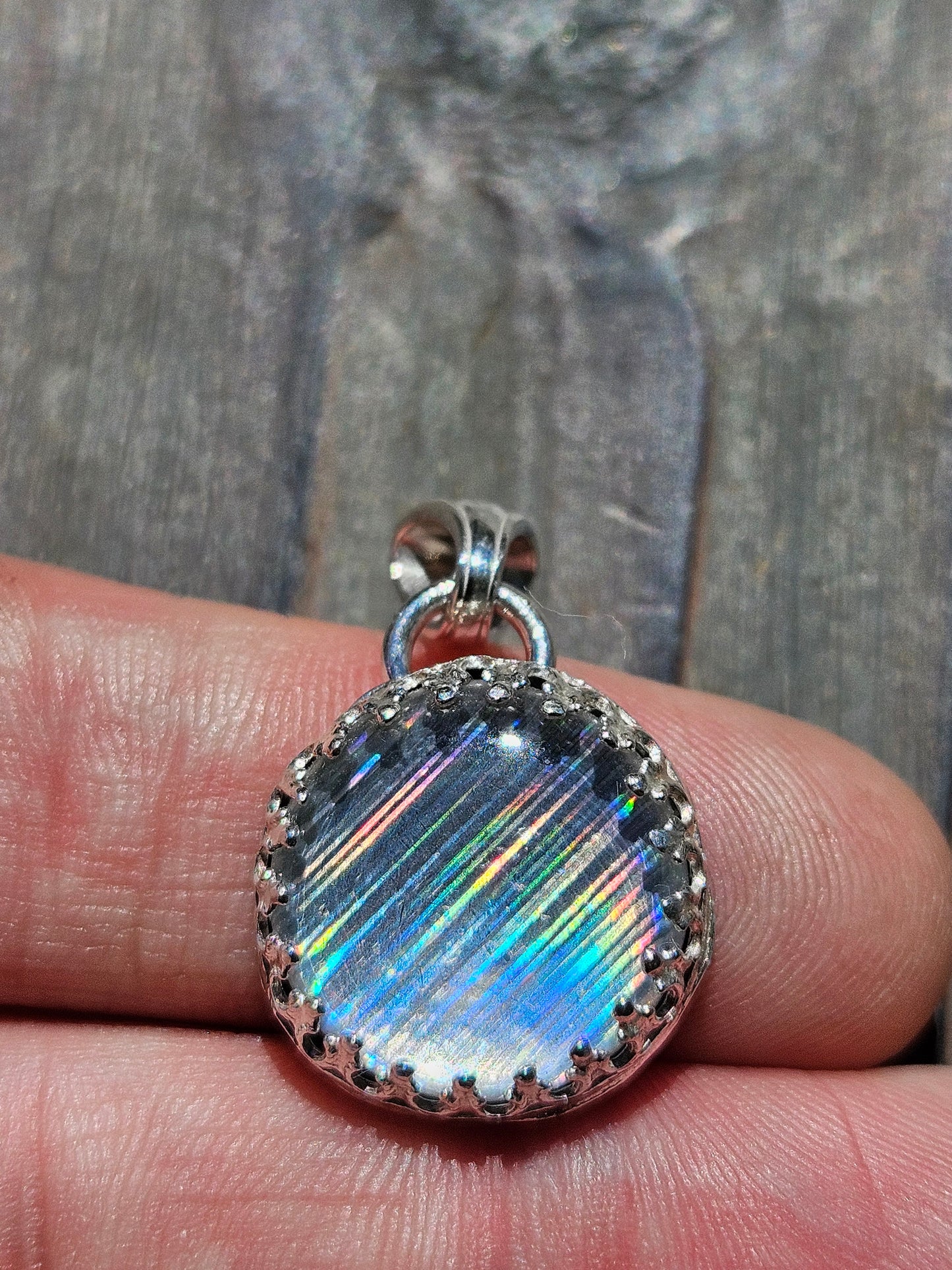 Disco Quartz Pendant - Large