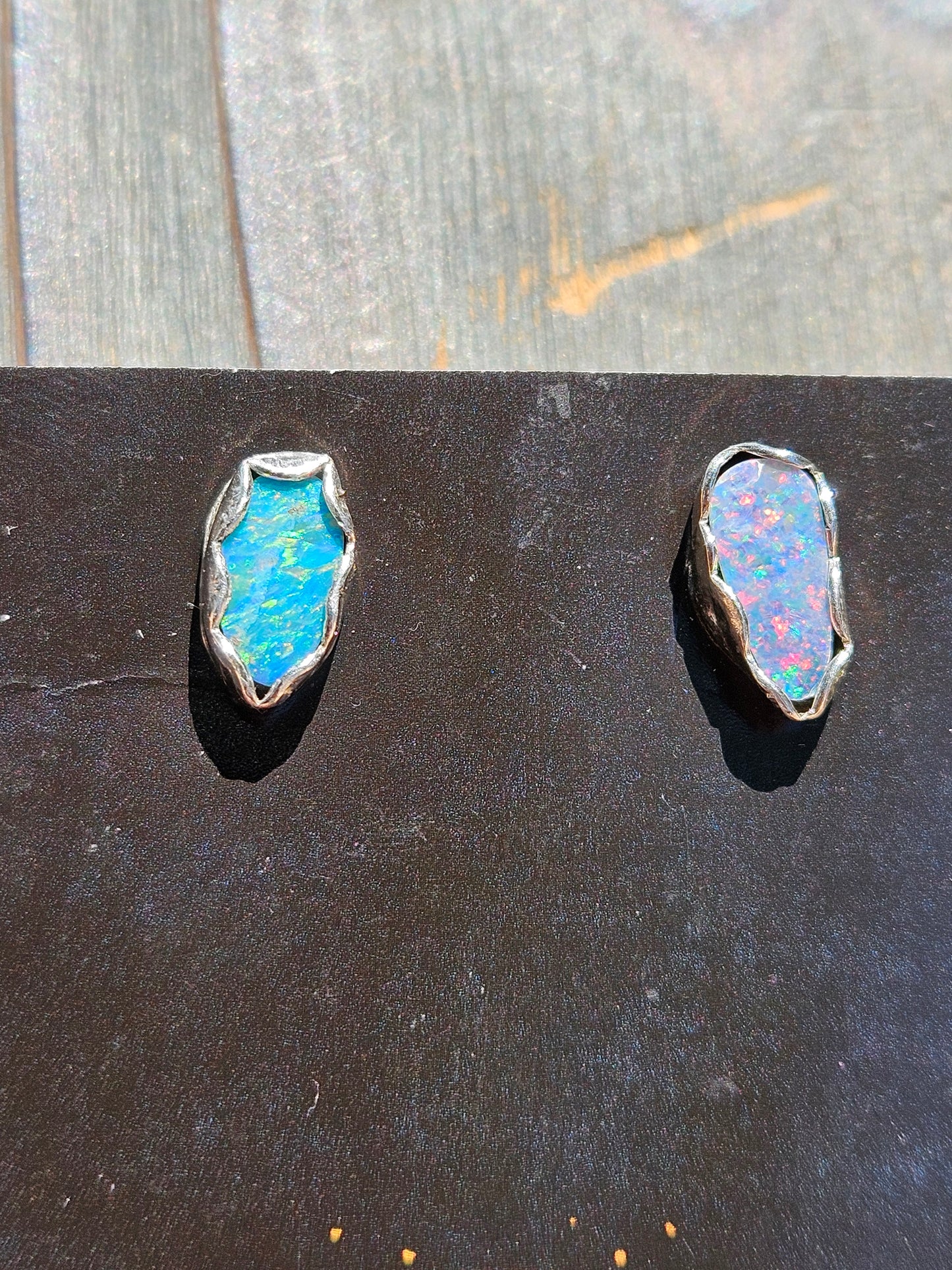 Australian Opal Stud Earrings