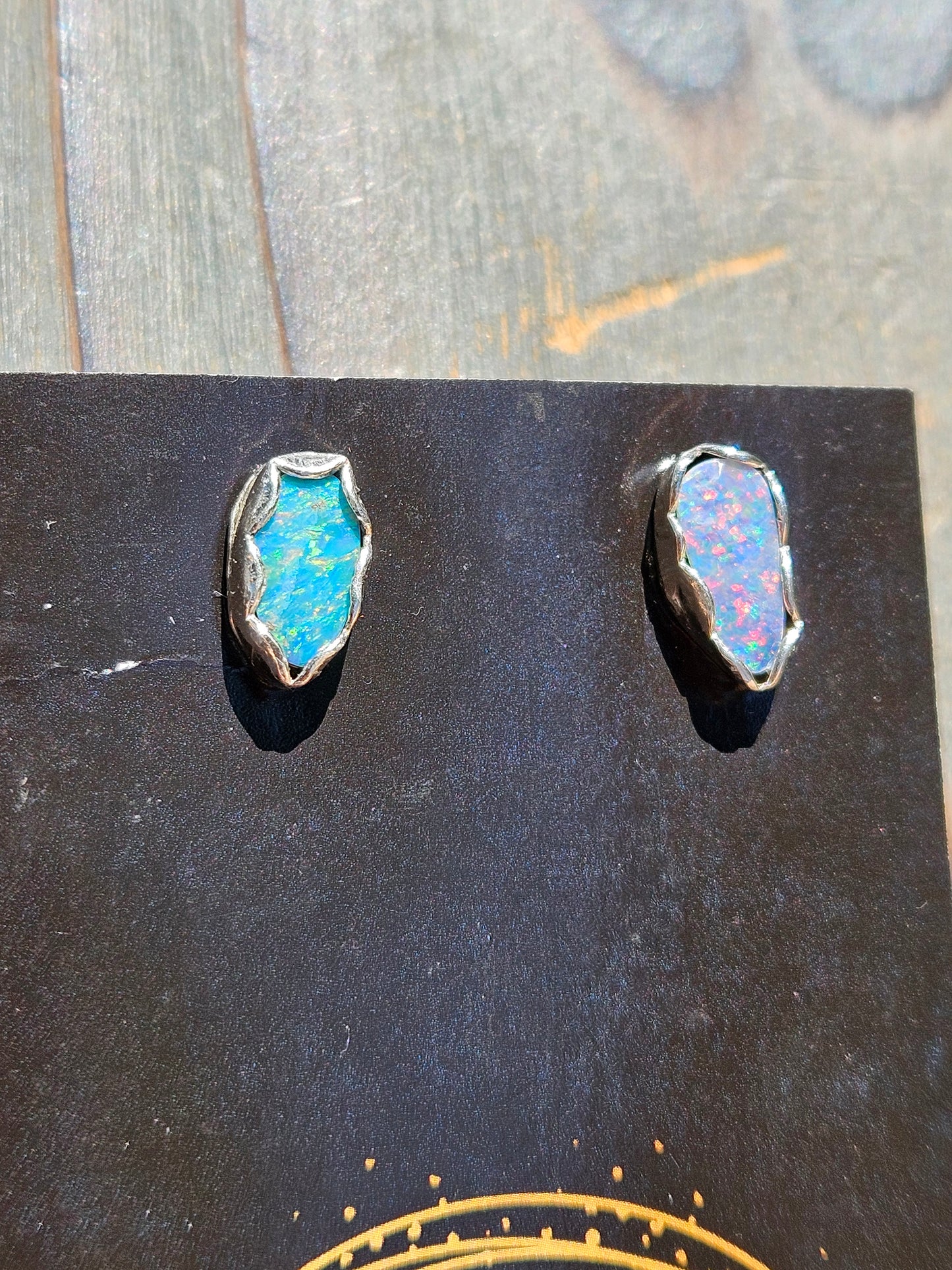 Australian Opal Stud Earrings