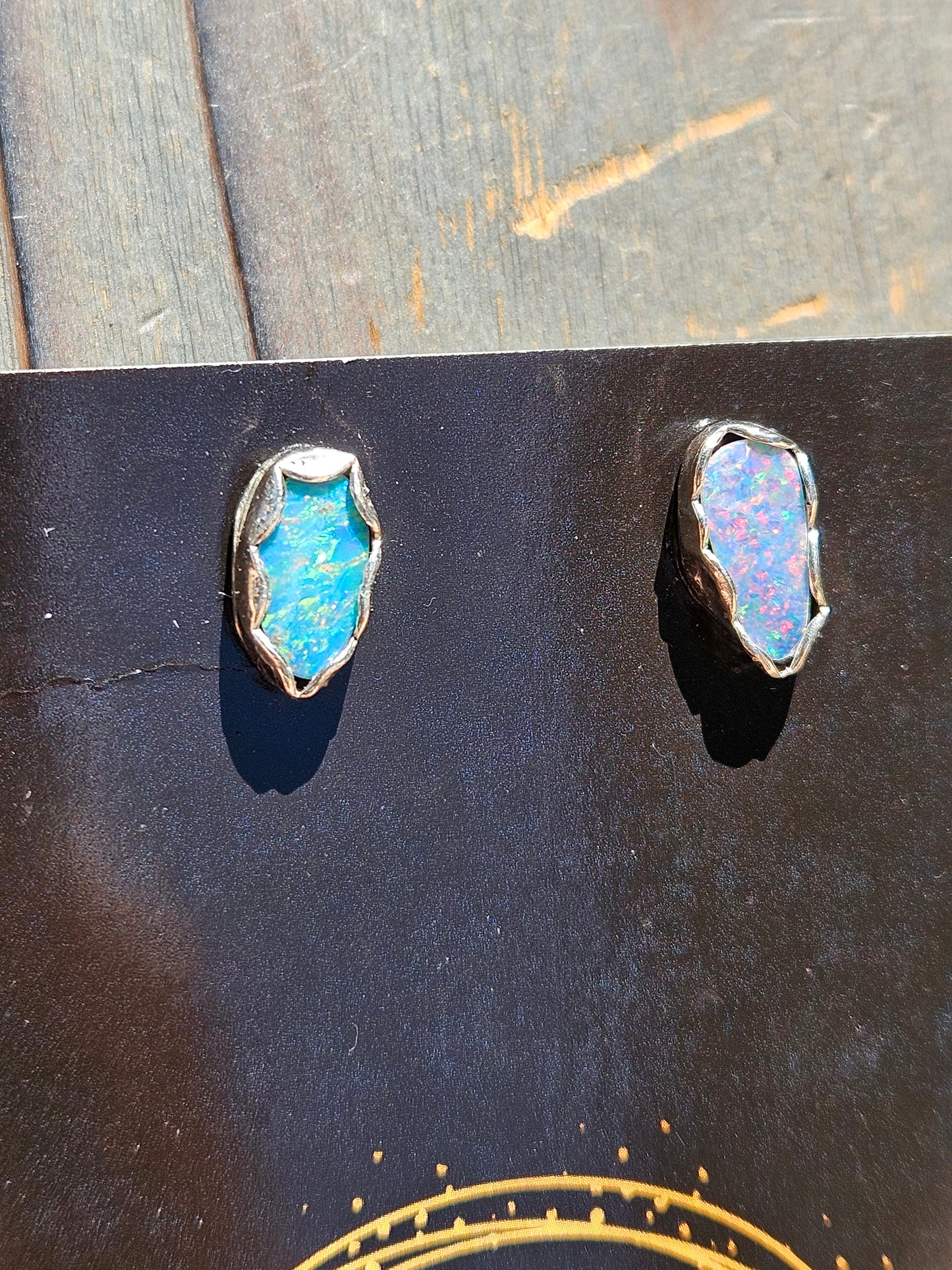 Australian Opal Stud Earrings