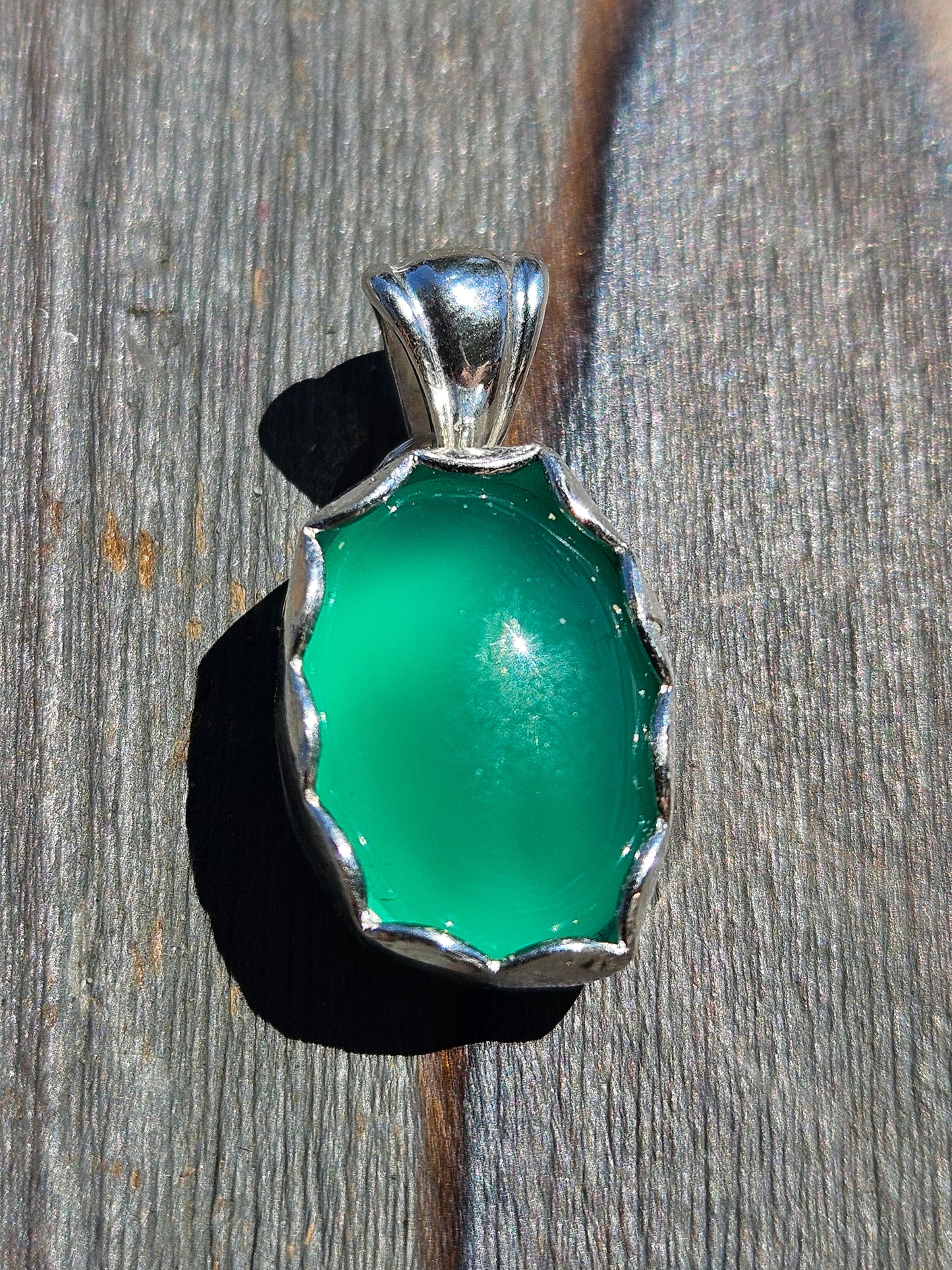 Chrome Chalcedony Pendant