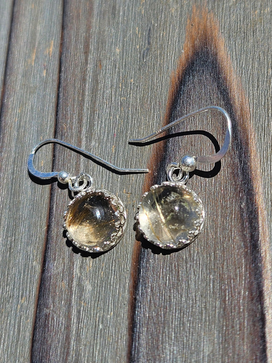 Golden Rutile Earrings