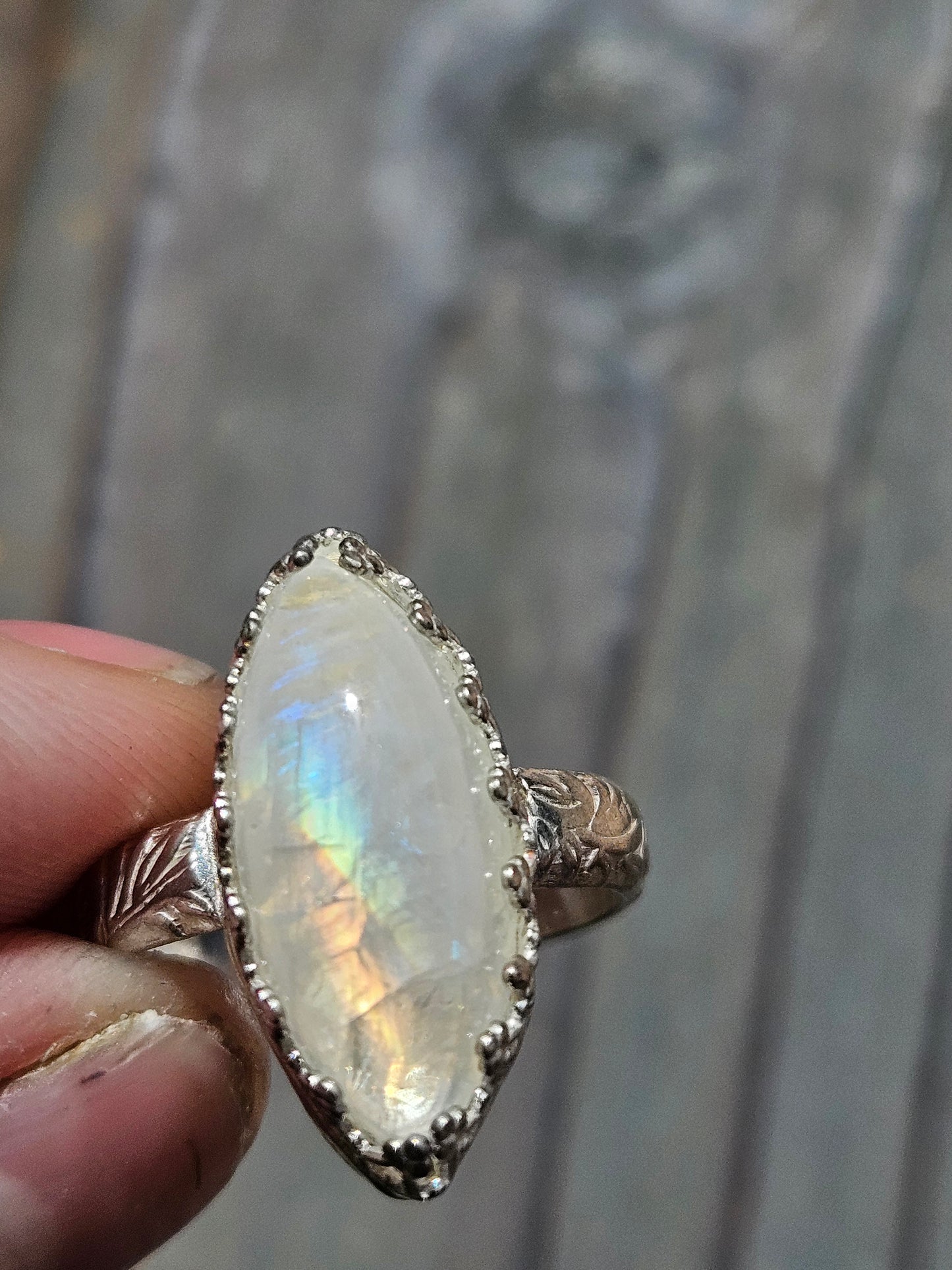 Moonstone Ring, Size 8.5