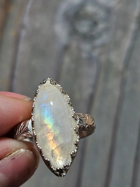 Moonstone Ring, Size 8.5