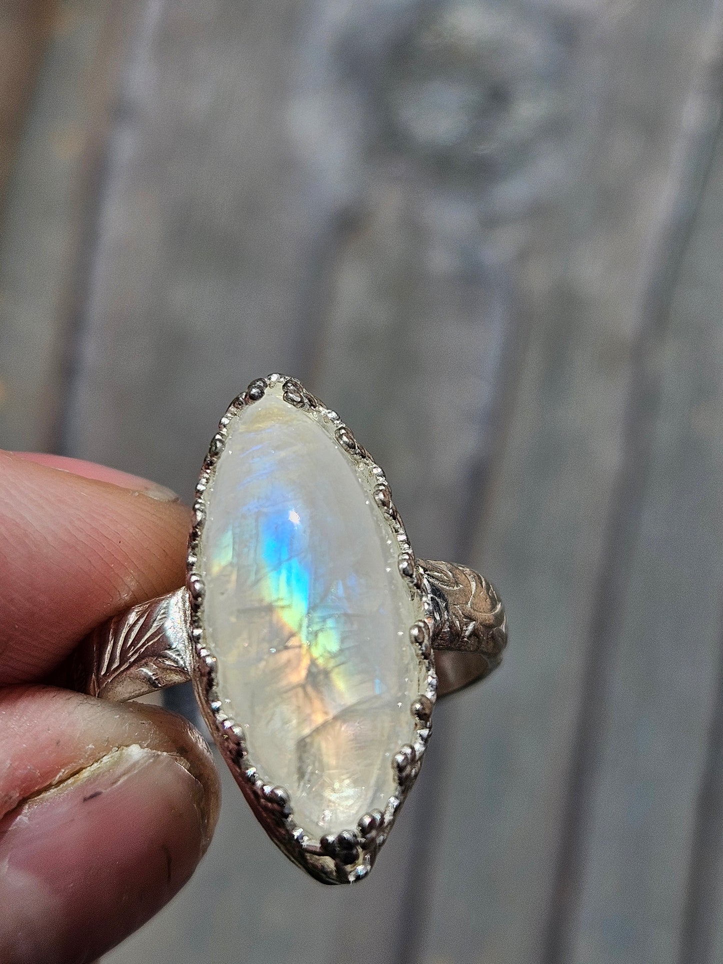 Moonstone Ring, Size 8.5