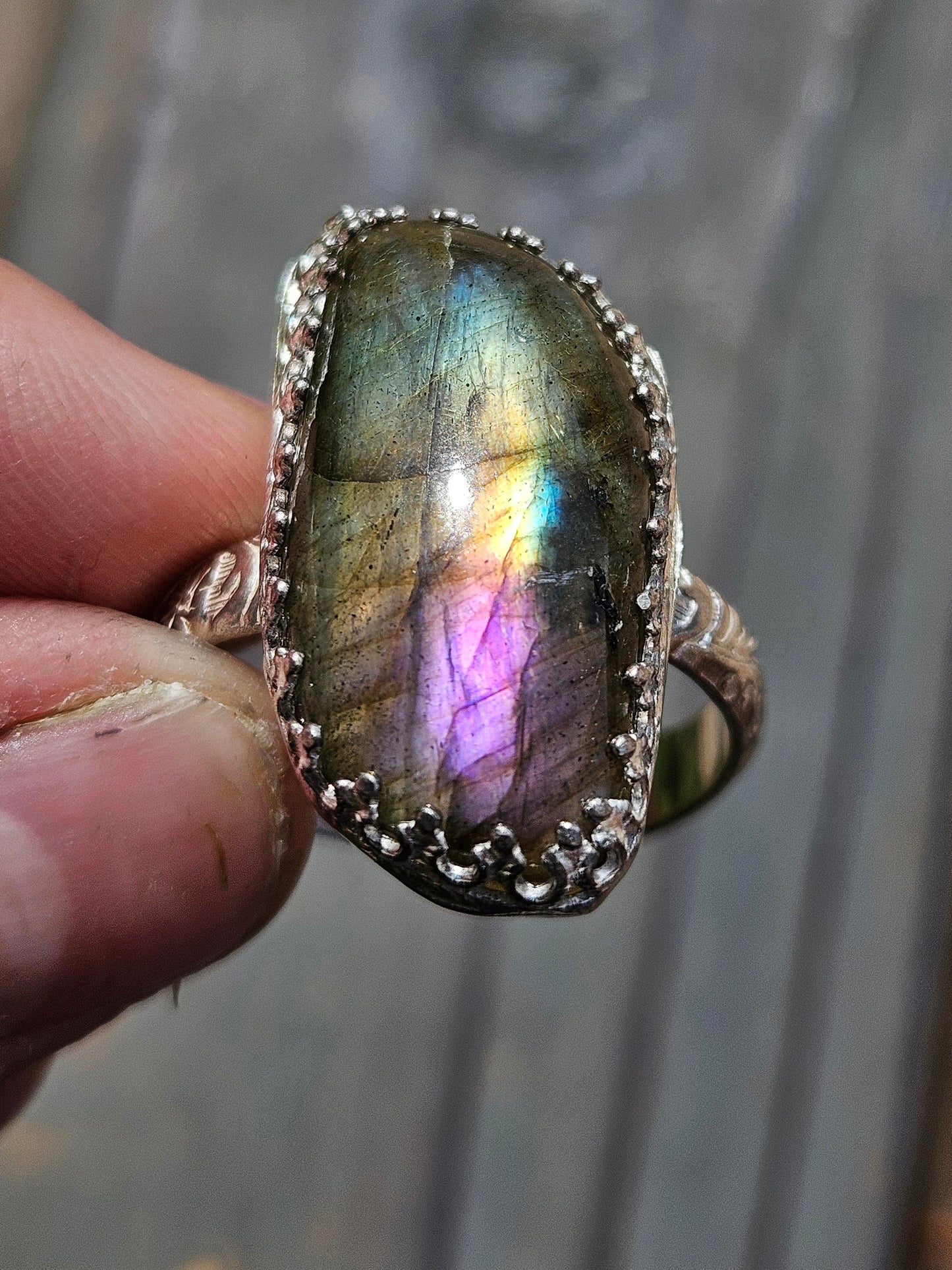 Labradorite Ring, Size 11