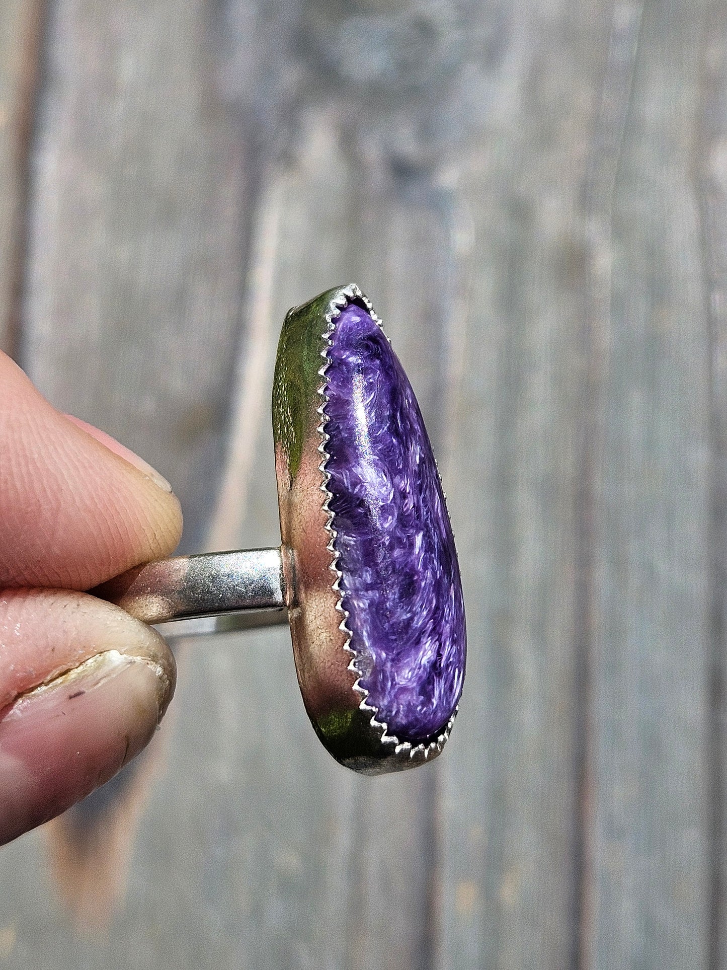 Charorite Ring, Size 9