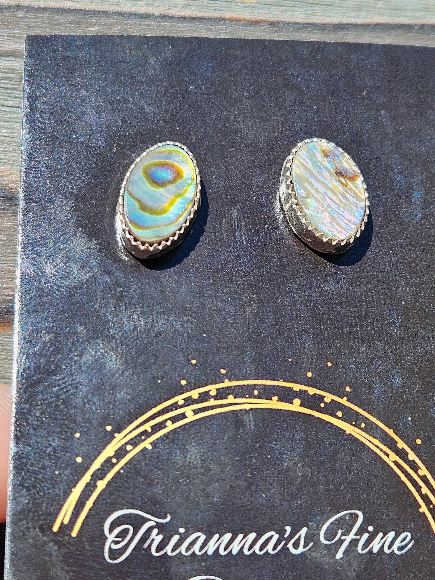 Abalone Stud Earrings