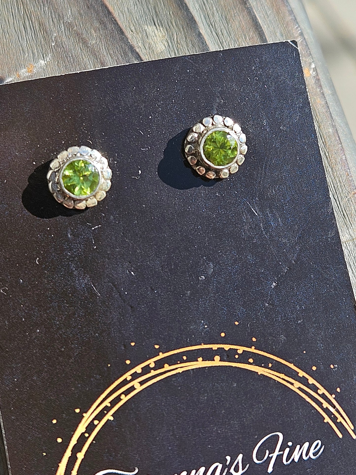 Peridot Stud Earrings