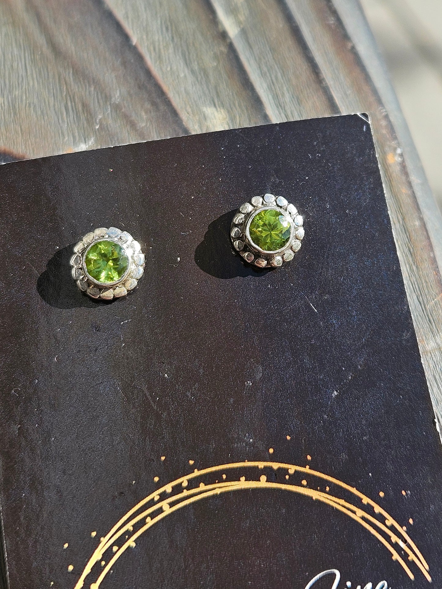 Peridot Stud Earrings