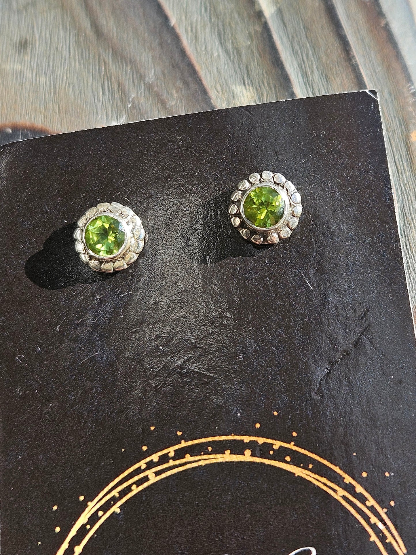 Peridot Stud Earrings