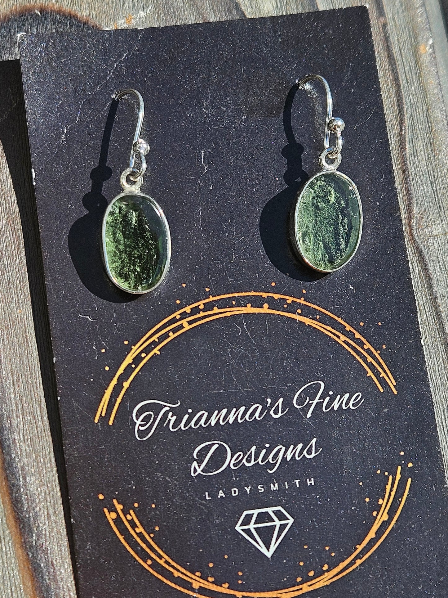 Moldavite Earrings