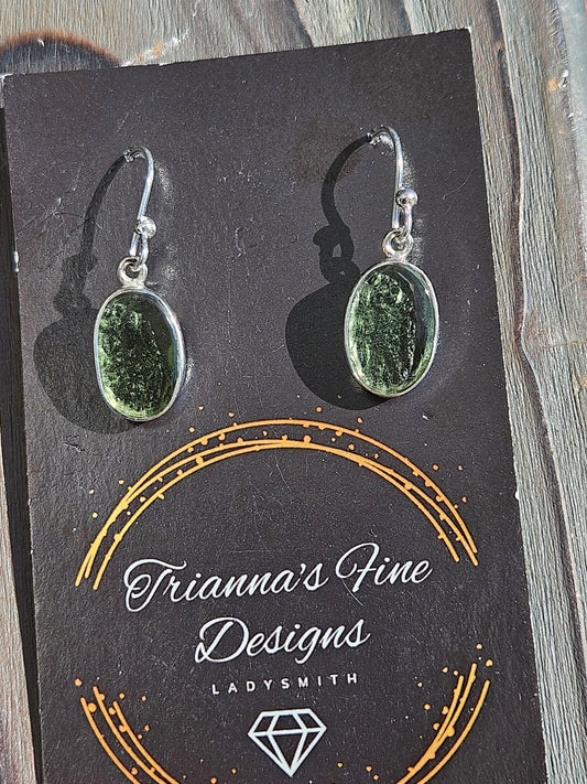 Moldavite Earrings