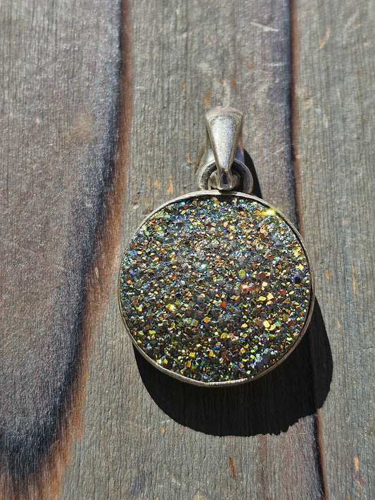 Drusy Quartz Pendant