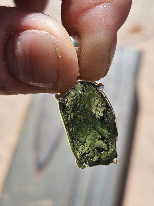 Moldavite Pendant