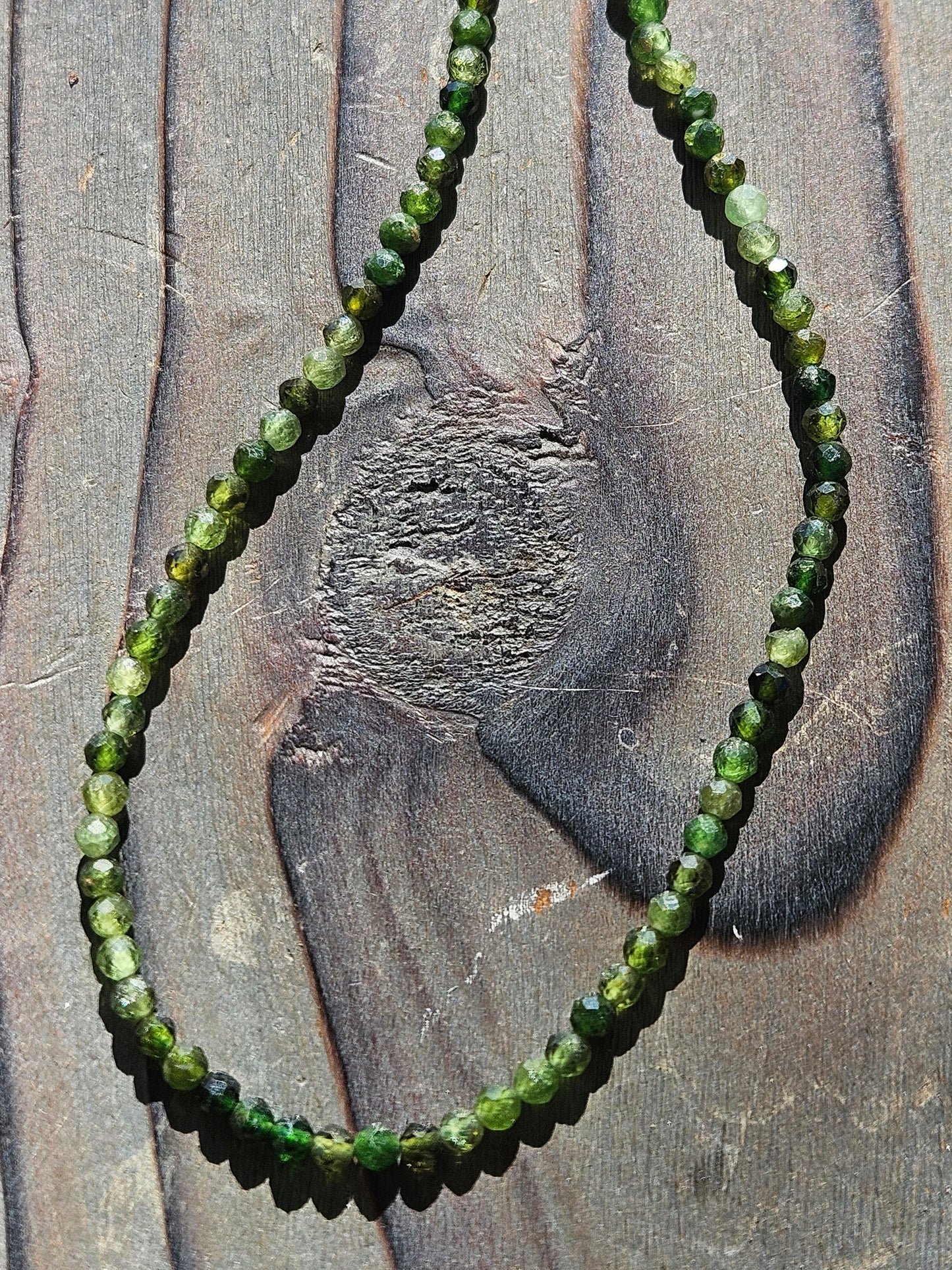 Chrome Diopside Necklace,  16in