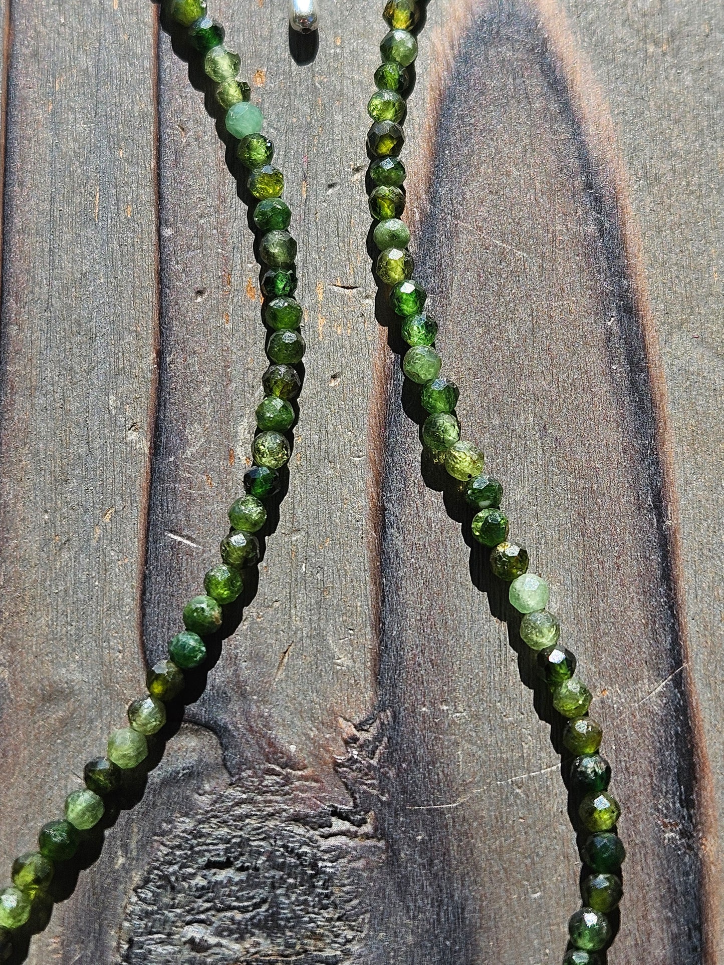 Chrome Diopside Necklace,  16in