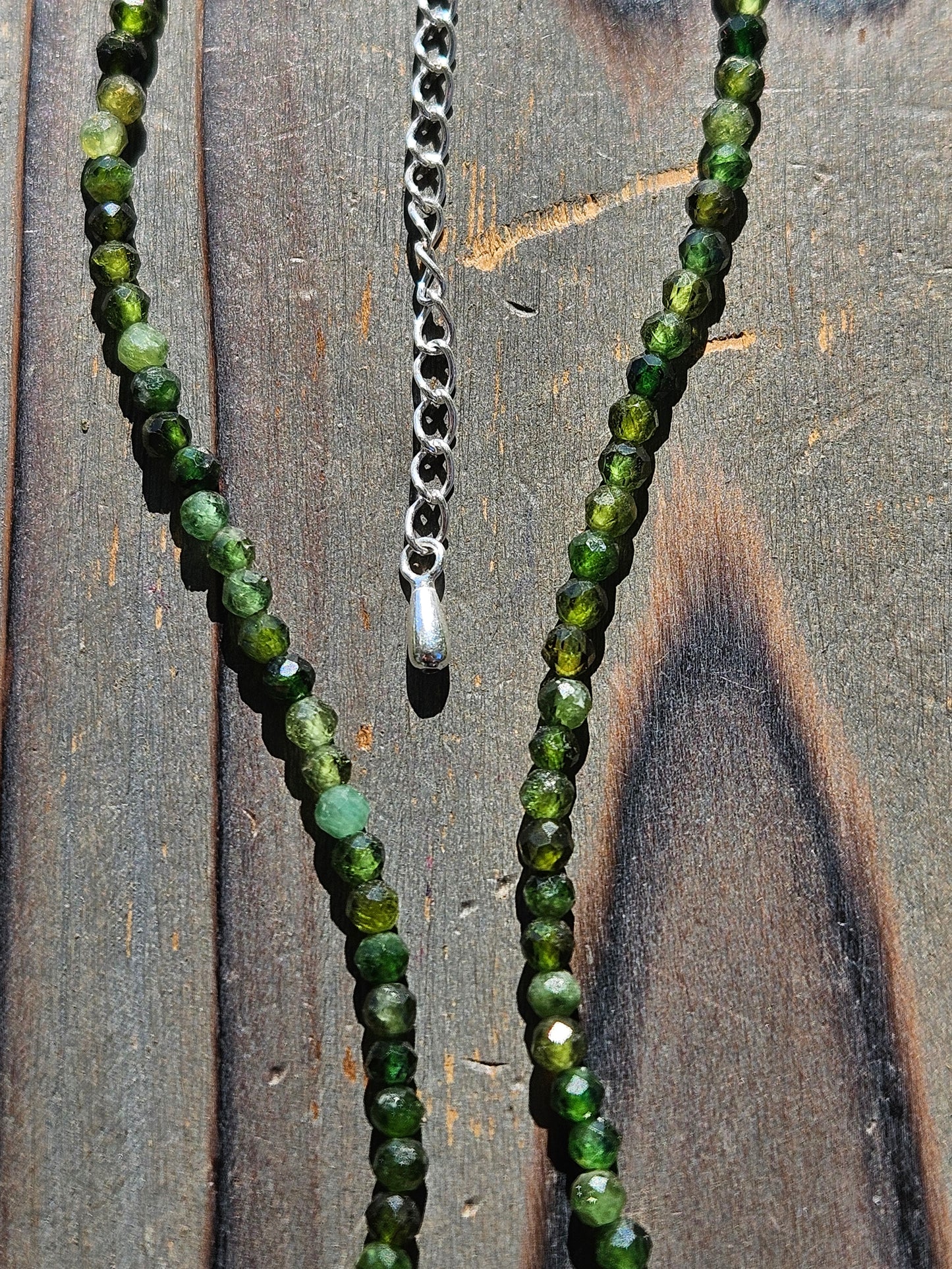 Chrome Diopside Necklace,  16in