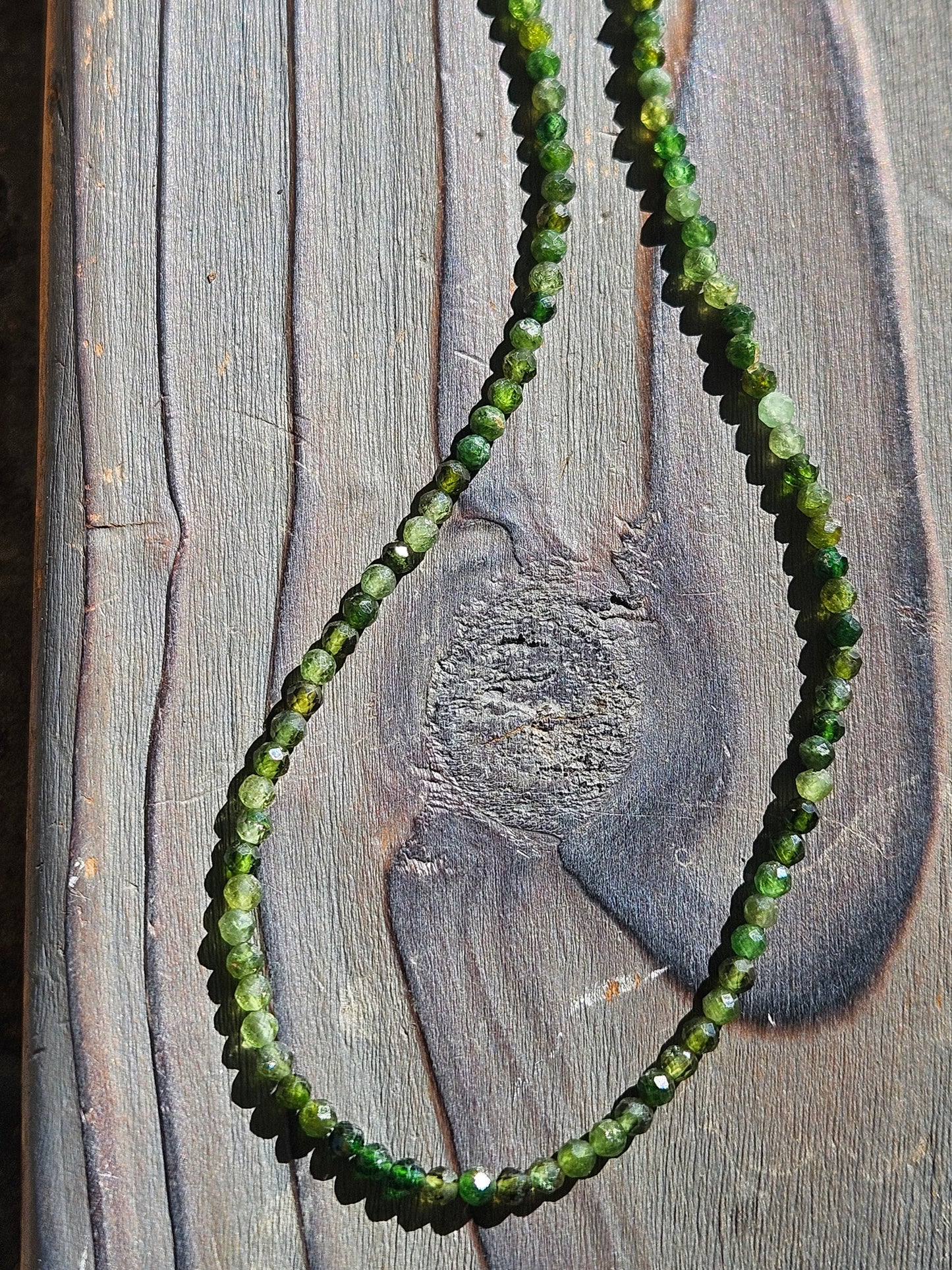 Chrome Diopside Necklace,  16in