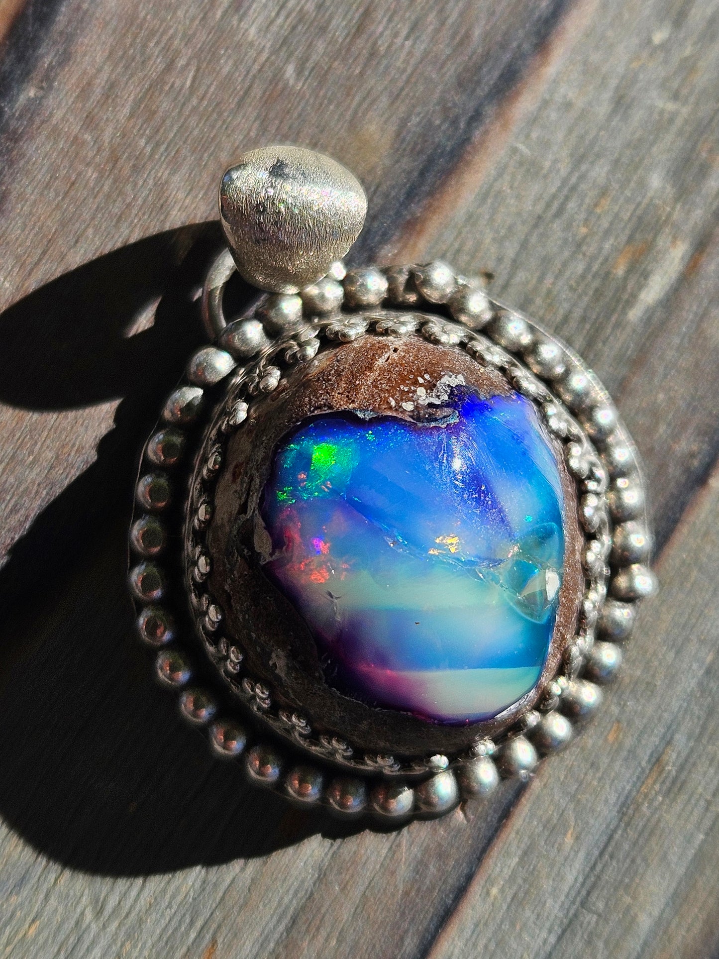 "Priestess" Galaxy Opal Pendant