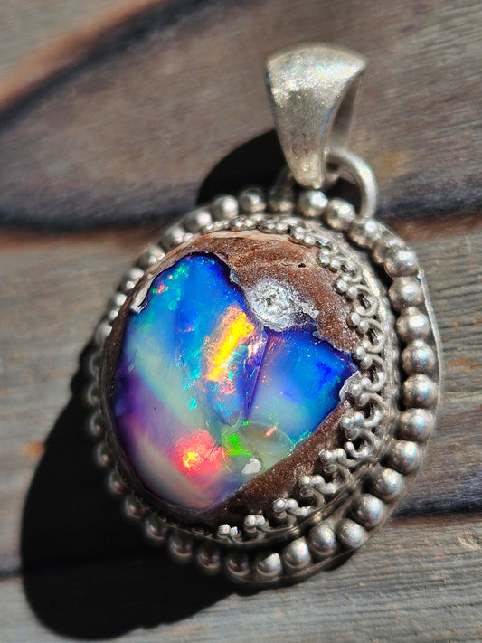 "Priestess" Galaxy Opal Pendant