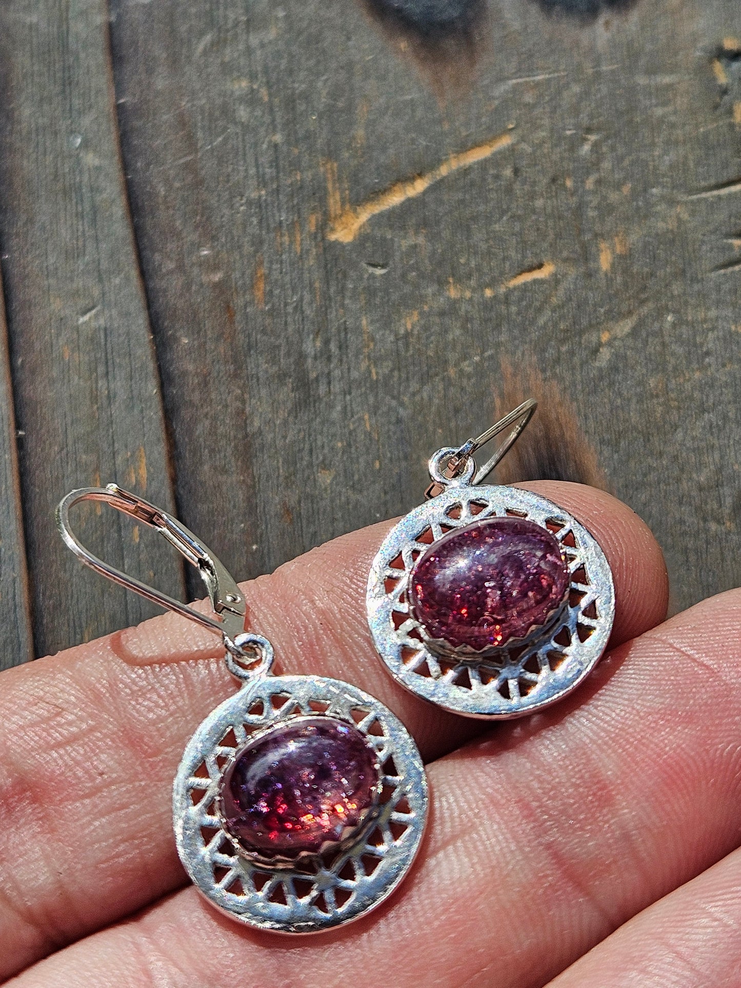 Super 7 Flower of Life Earrings