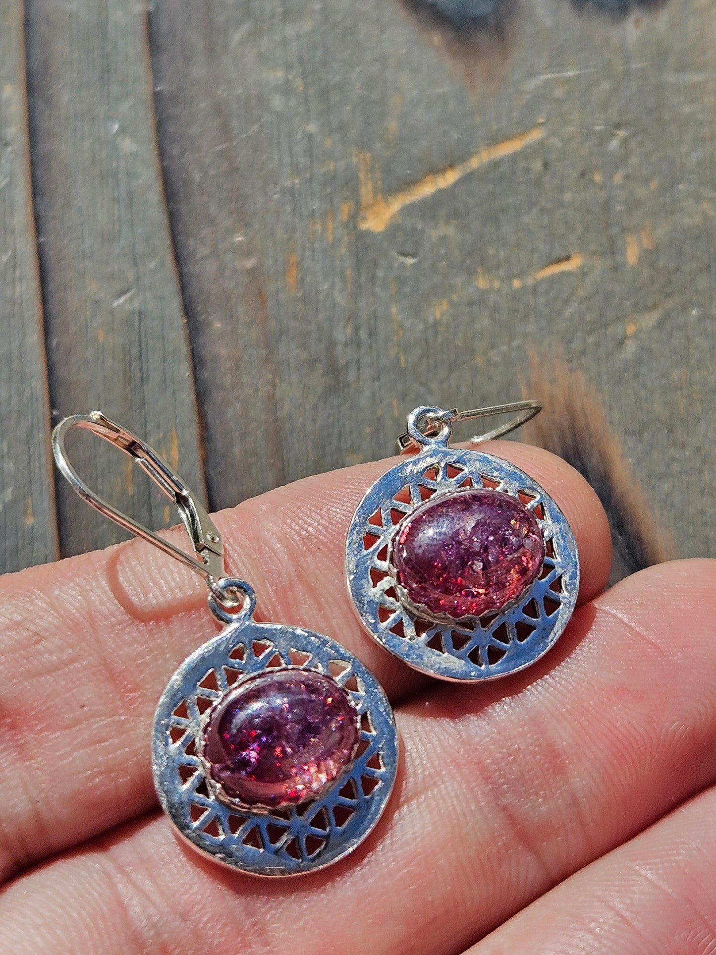 Super 7 Flower of Life Earrings