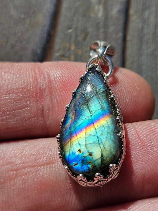 Rainbow Labradorite Pendant