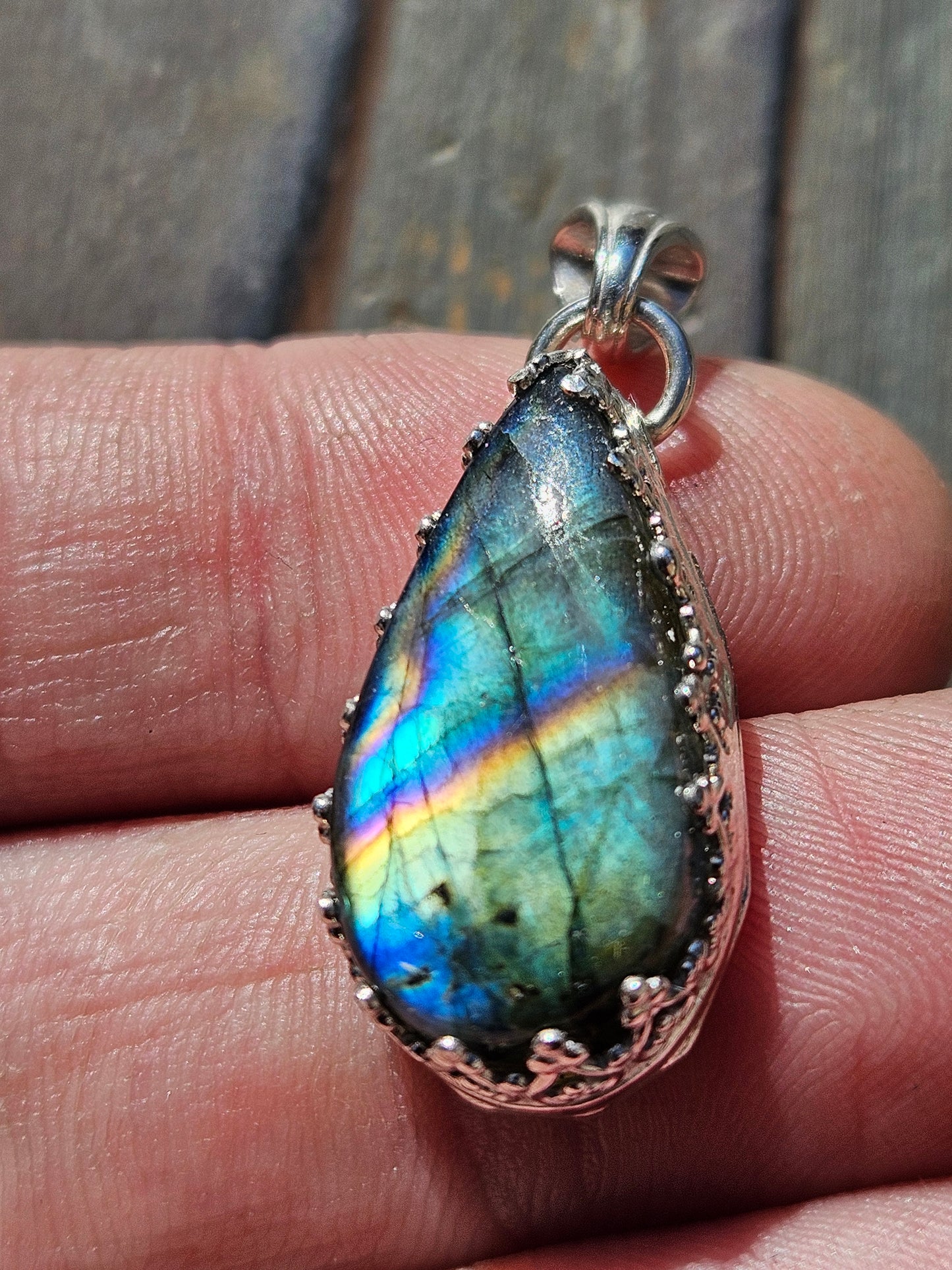 Rainbow Labradorite Pendant