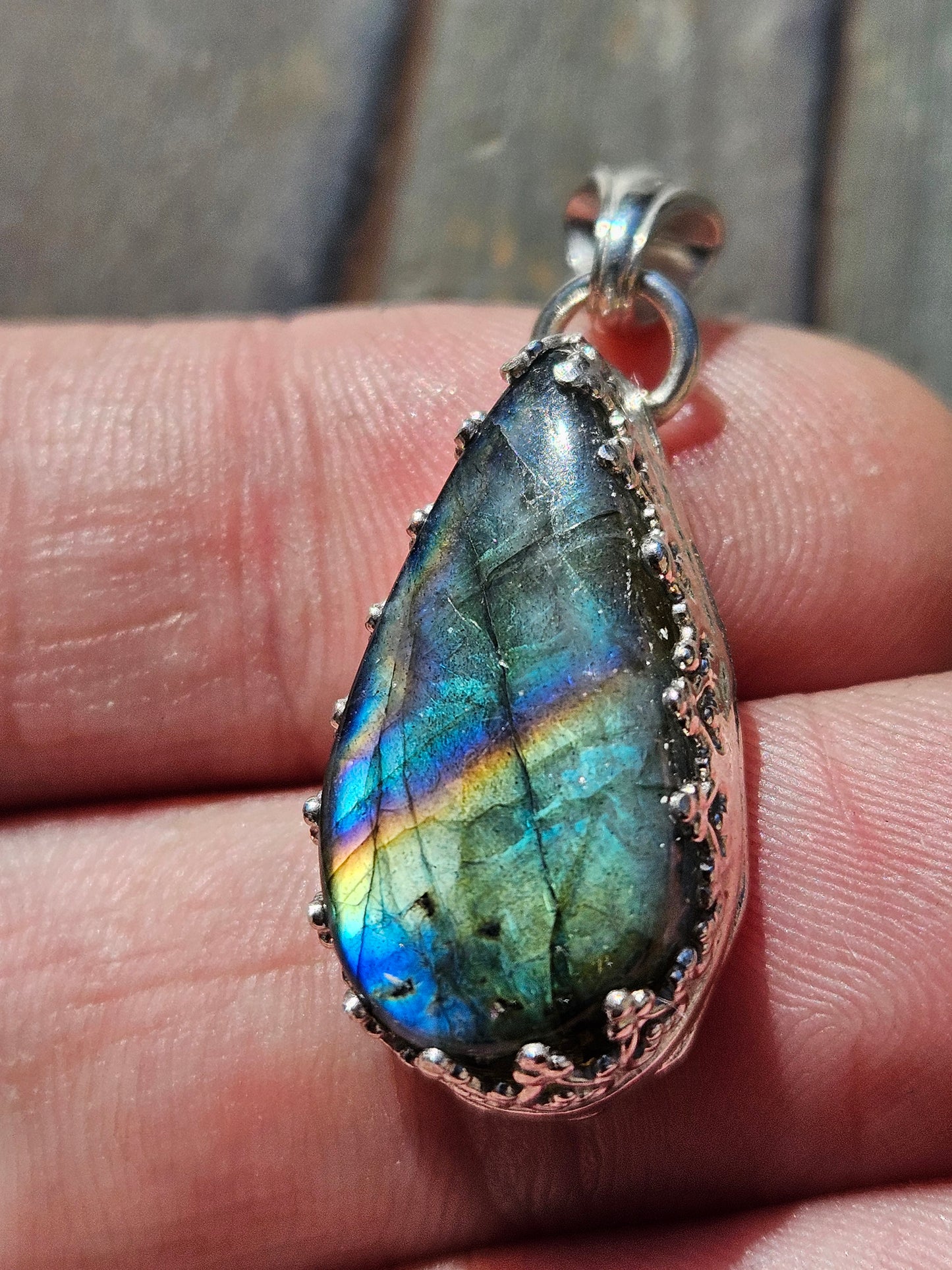 Rainbow Labradorite Pendant