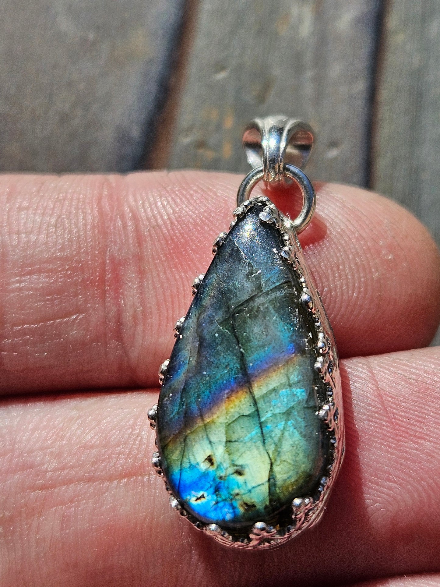 Rainbow Labradorite Pendant