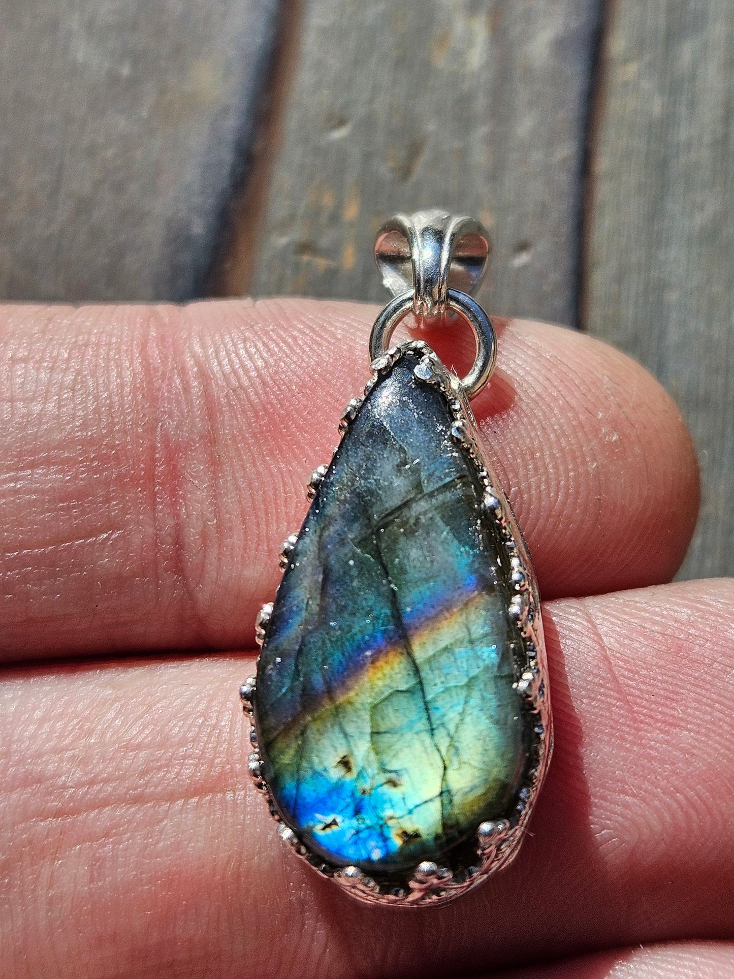 Rainbow Labradorite Pendant