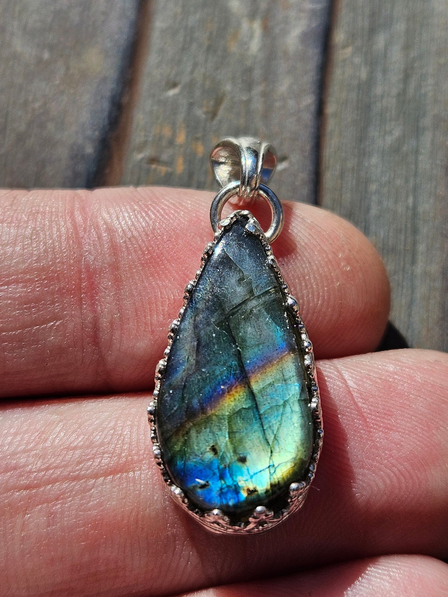 Rainbow Labradorite Pendant