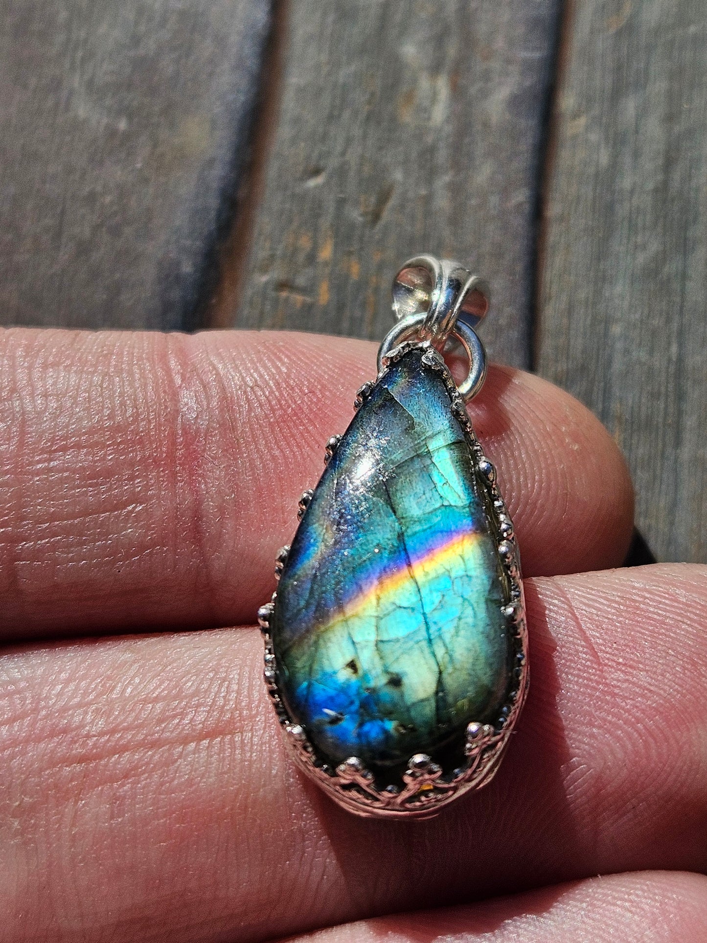 Rainbow Labradorite Pendant