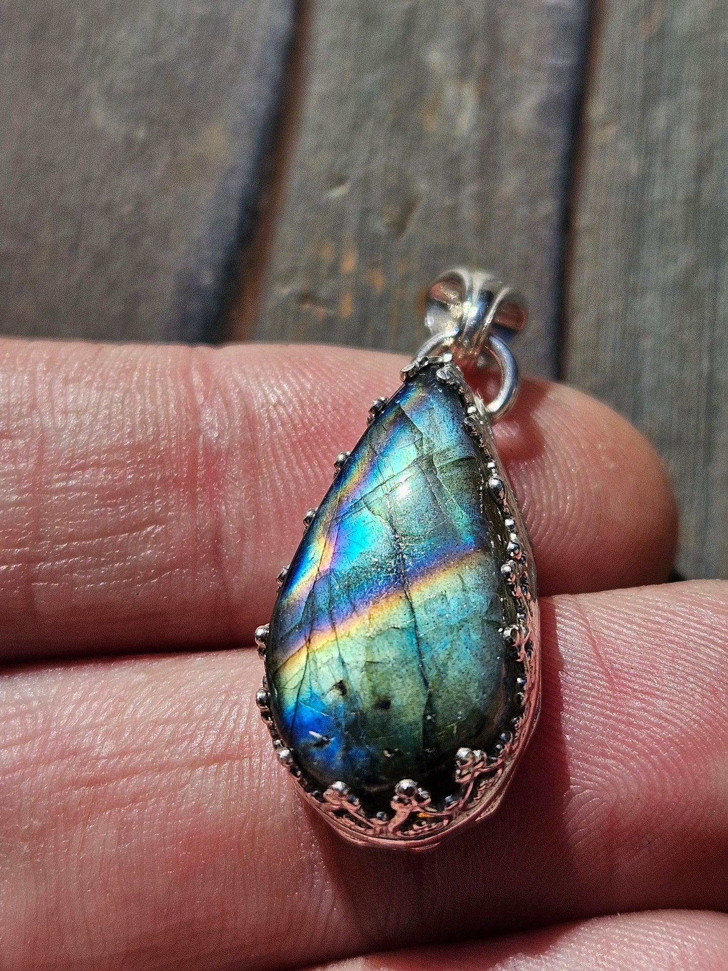 Rainbow Labradorite Pendant