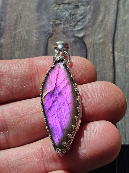 Purple Labradorite Pendant