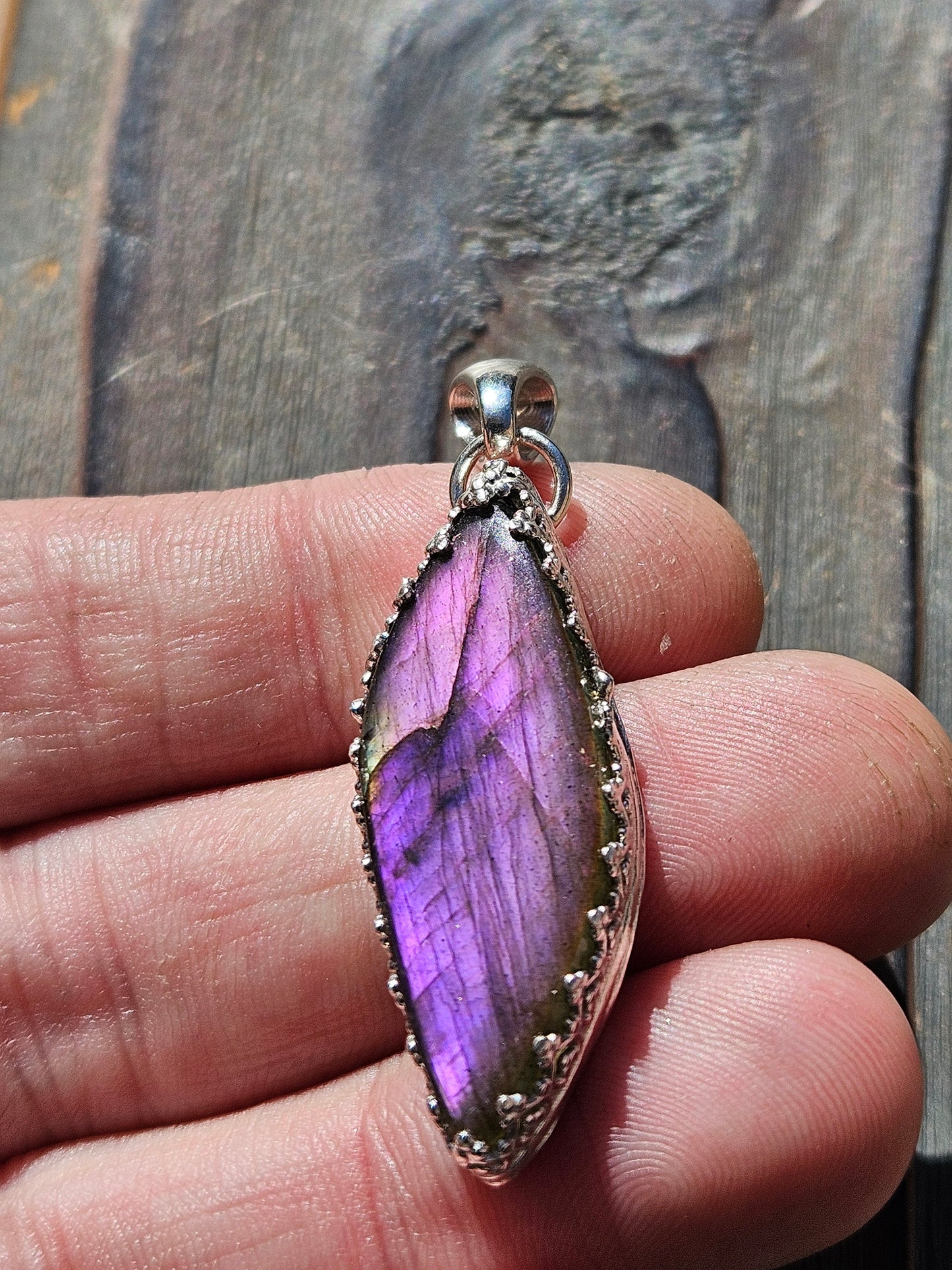 Purple Labradorite Pendant