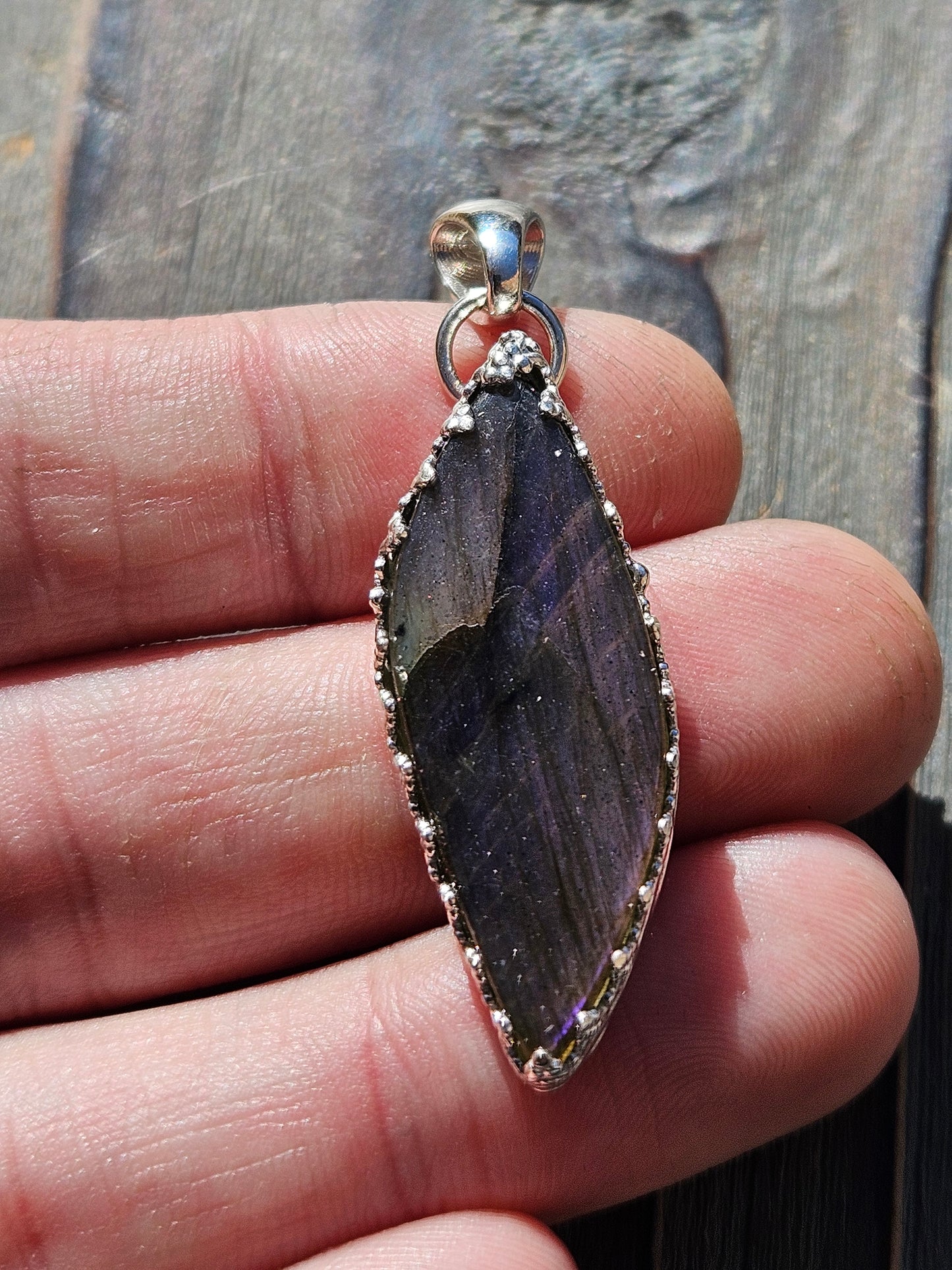 Purple Labradorite Pendant