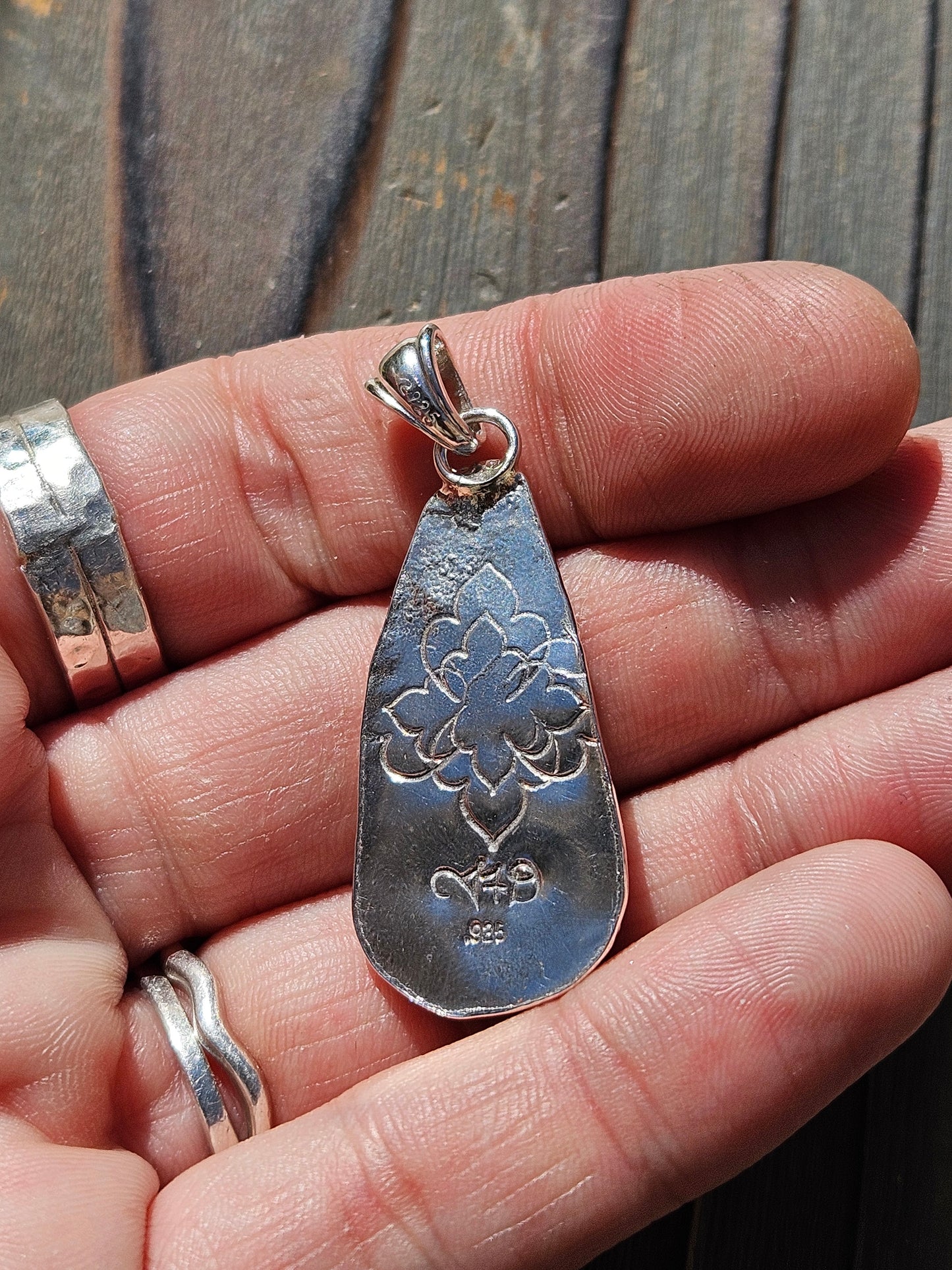 Tanzanite, Neon Apatite and Moonstone Pendant