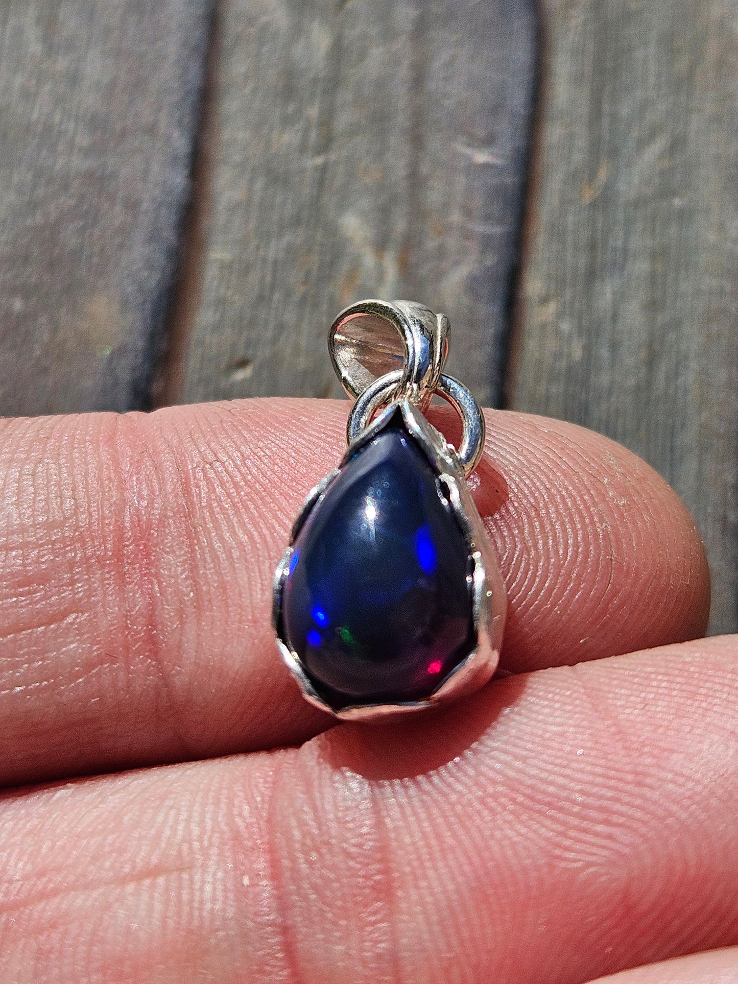 Dainty Opal Pendant