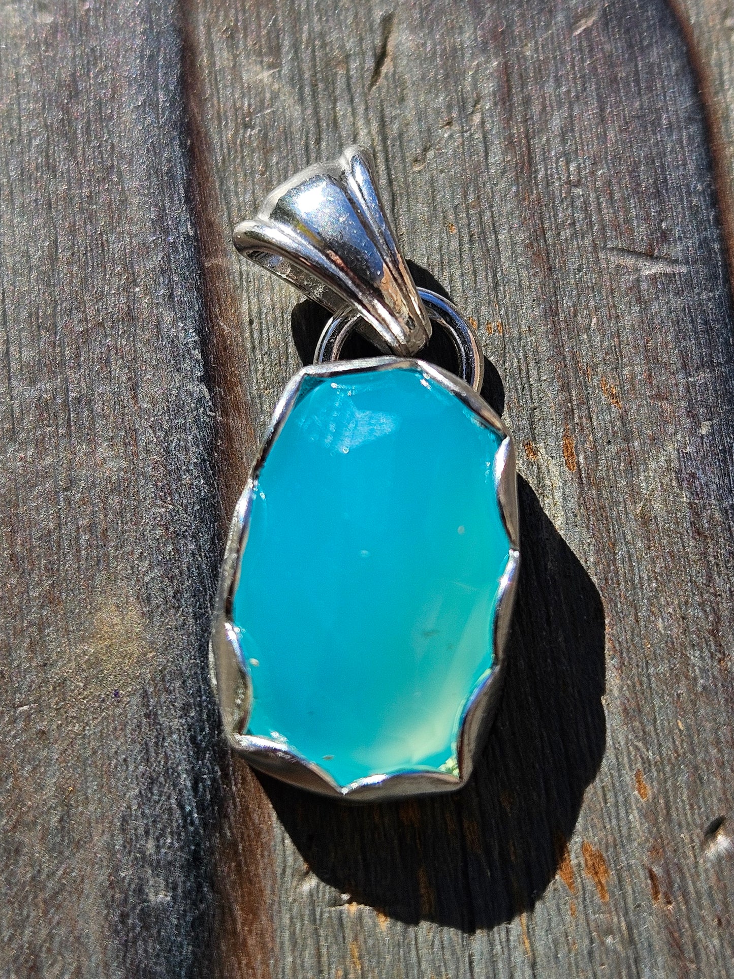 Blue Chalcedony Pendant