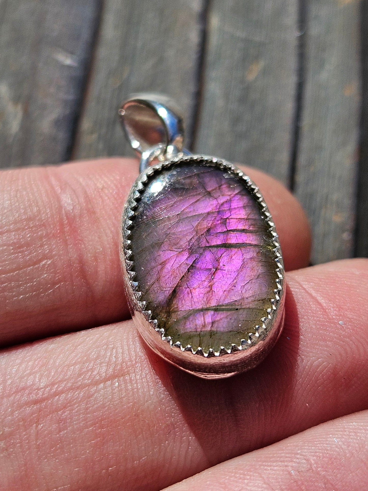 Purple Labradorite Pendant