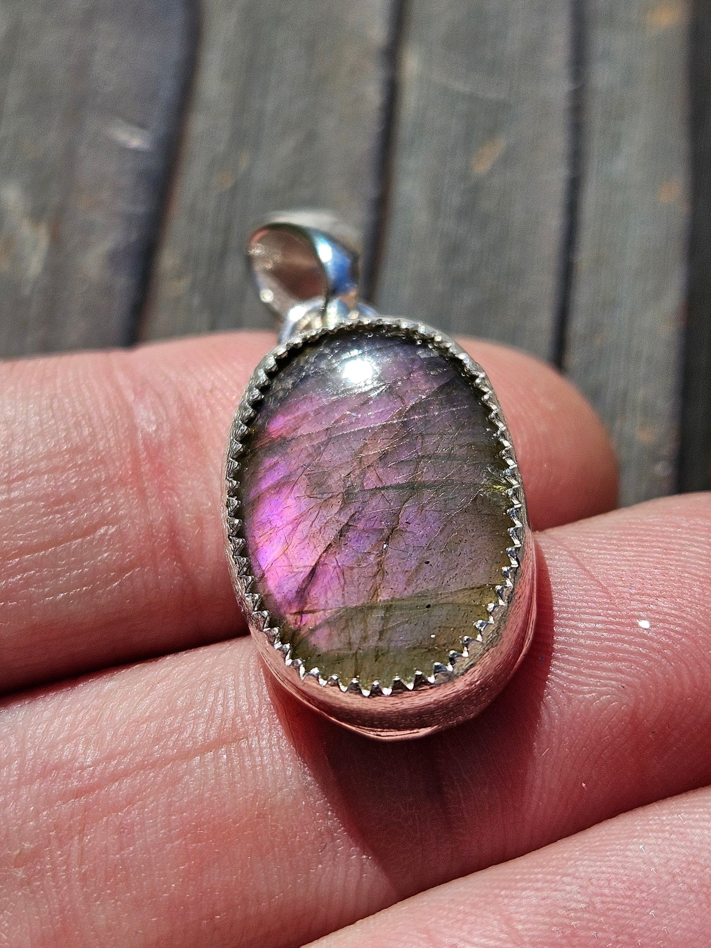 Purple Labradorite Pendant