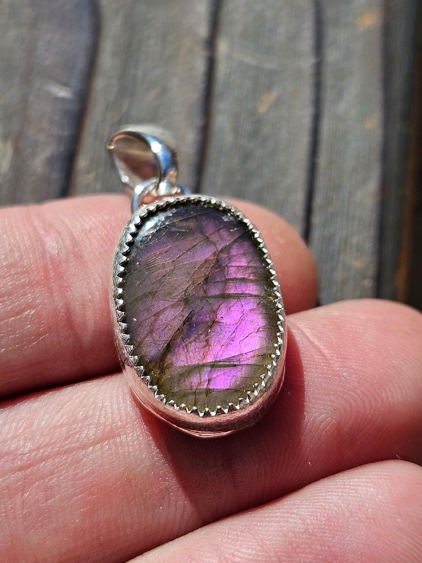 Purple Labradorite Pendant