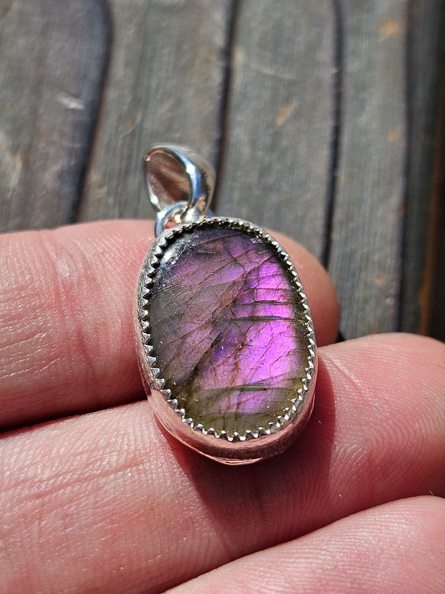 Purple Labradorite Pendant